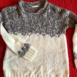 LUSH size medium knit sweater with gray ombré